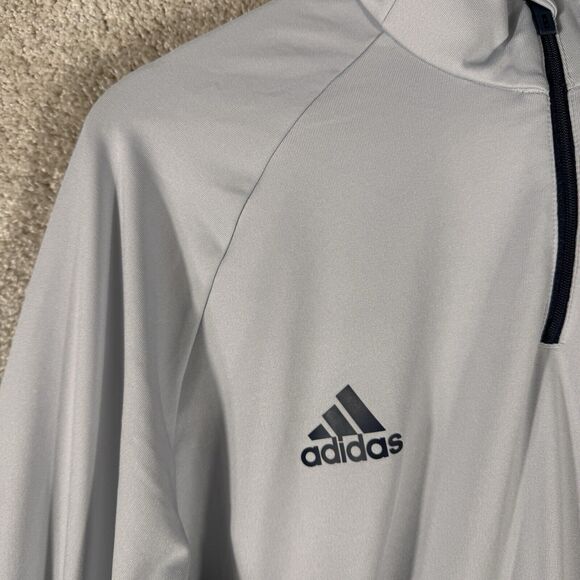 Adidas 1/4 Zip Pullover Long Sleeve Men’s Large Team USA Volleyball Gray Shirt - Picture 3 of 10